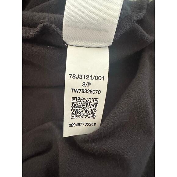 Tommy Hilfiger Black Essential Logo T-Shirt Women’s Small Stretch Cotton Blend - Picture 5 of 6